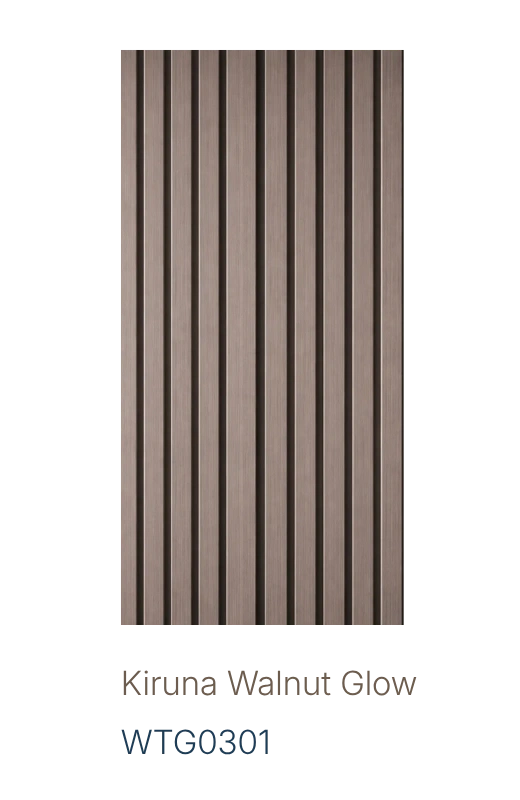 Vaggpanel Kiruna Walnut Glow
