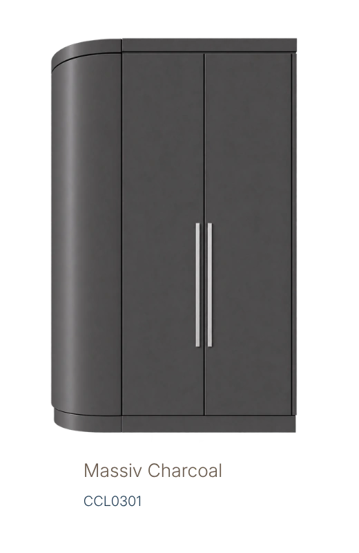 Kabinett-Massiv Charcoal
